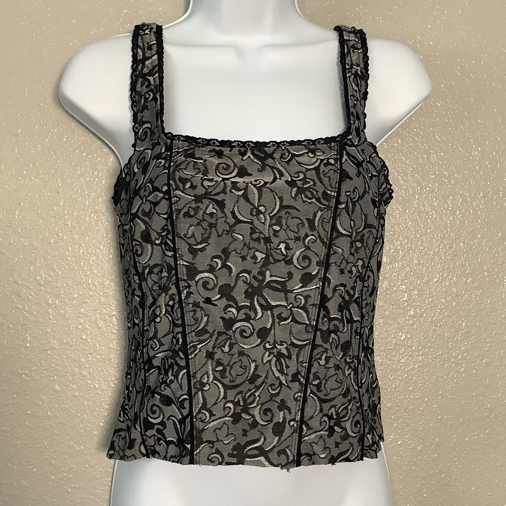 Y2K Dark Feminine Romantic Whimsigoth Regencycore Victorian Tapestry Corset S